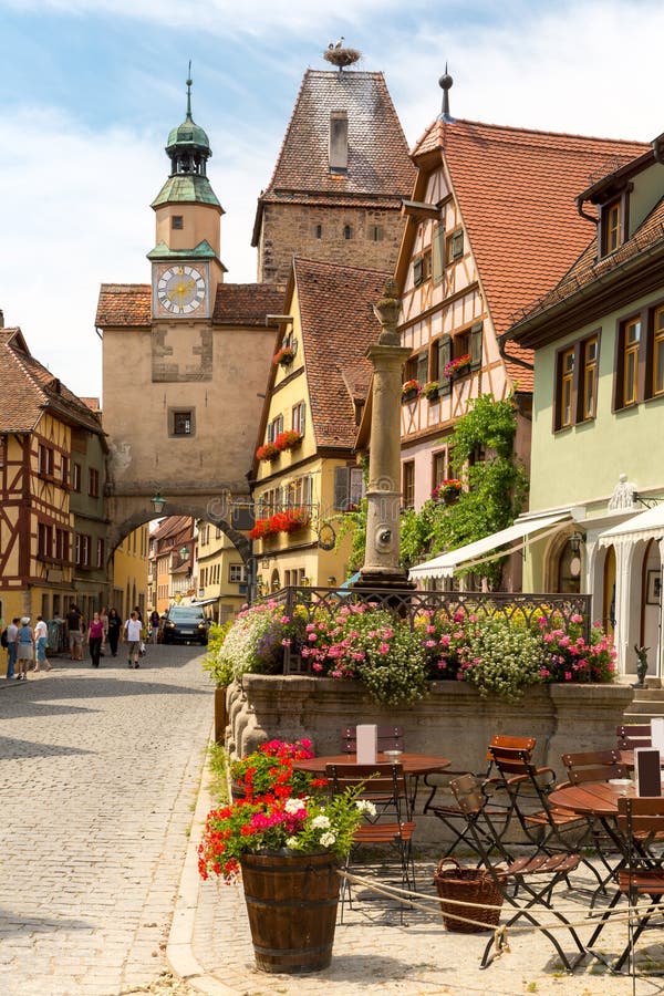 Der Tauber Germania del ob di Rothenburg fotografia stock libera da diritti Der Tauber Germania del ob di Rothenburg fotografia stock libera da diritti