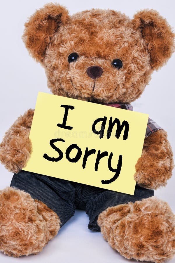Teddybär ich bin traurig stockfoto. Bild von traurig 1676322