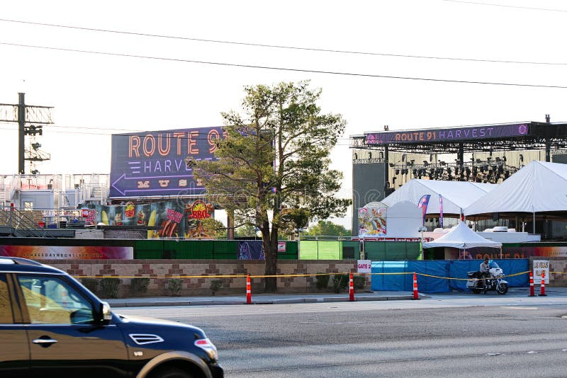 Der Weg 91 ERNTEliveort nach dem Triebvorfall lizenzfreie stockfotos