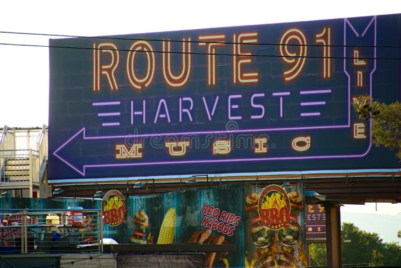 Der Weg 91 ERNTEliveort nach dem Triebvorfall lizenzfreie stockbilder