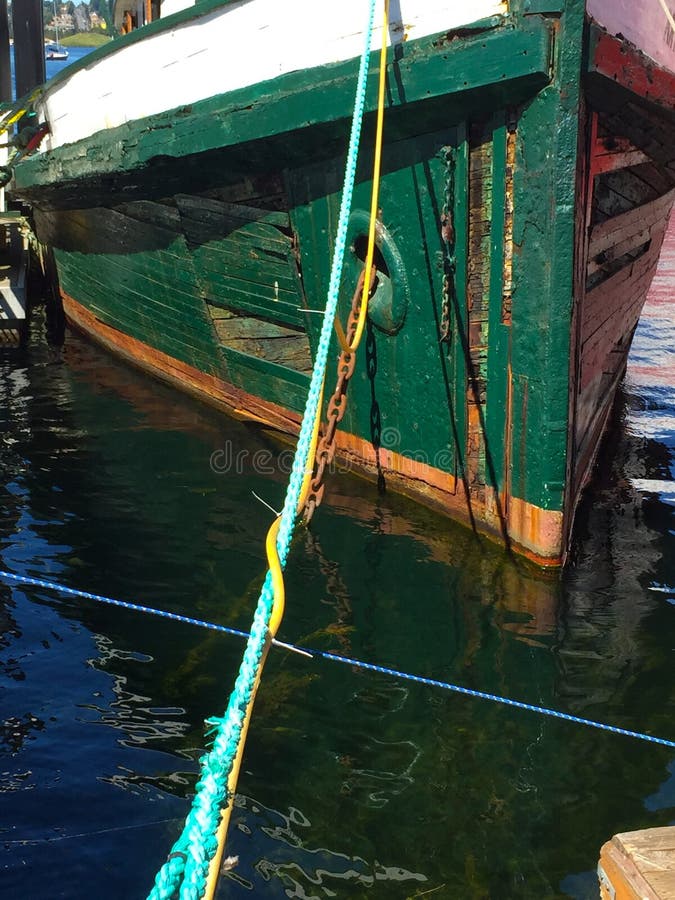 Derelict Boat Ready for Repairs royalty free stock photography Derelict Boat Ready for Repairs royalty free stock photography