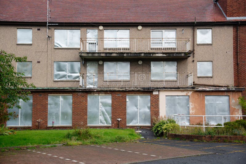 Derelict Empty Poor Housing Scheme in Govan Glasgow Stock Photo Image of economy, house 255670498