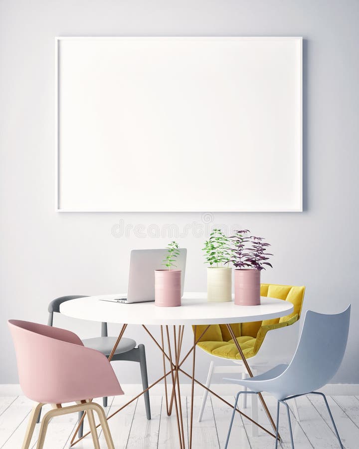 Derida sul manifesto in bianco sulla parete del salone dei pantaloni a vita bassa, illustrazione vettoriale Derida sul manifesto in bianco sulla parete del salone dei pantaloni a vita bassa, illustrazione vettoriale