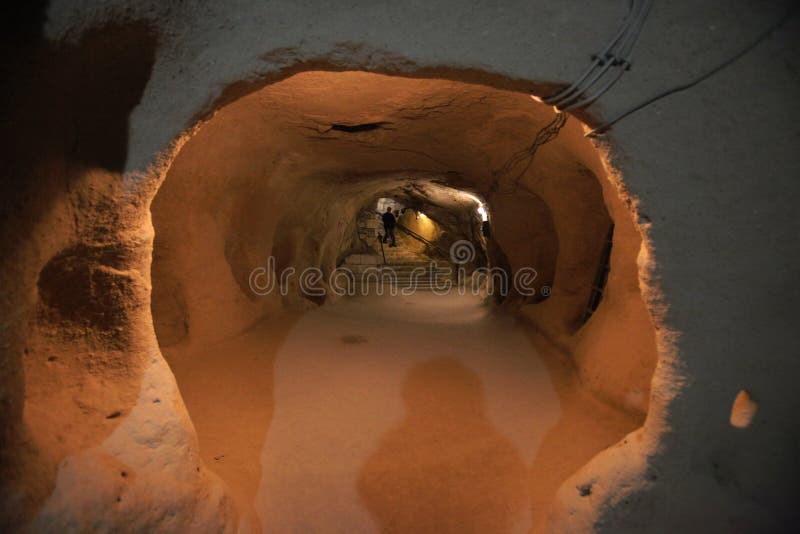 Derinkuyu Underground City is an ancient multi-level underground city in the Derinkuyu district in NevÅŸehir Province, Turkey. It is the largest excavated underground city in Turkey and is one of several underground complexes found across Cappadocia. Derinkuyu Underground City is an ancient multi-level underground city in the Derinkuyu district in NevÅŸehir Province, Turkey. It is the largest excavated underground city in Turkey and is one of several underground complexes found across Cappadocia.