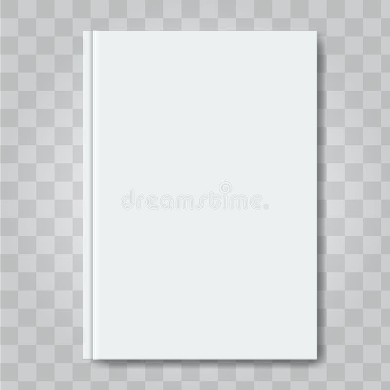 Derisione della copertina di libro di vettore su Modello verticale bianco di progettazione dello spazio in bianco pronto del mode illustrazione vettoriale Derisione della copertina di libro di vettore su Modello verticale bianco di progettazione dello spazio in bianco pronto del mode illustrazione vettoriale