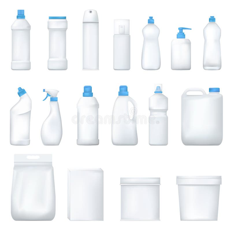 Derisione sulla bottiglia e sul packge di plastica Metta del prodotto detergente realistico Prodotti chimici di famiglia Vettore illustrazione vettoriale Derisione sulla bottiglia e sul packge di plastica Metta del prodotto detergente realistico Prodotti chimici di famiglia Vettore illustrazione vettoriale