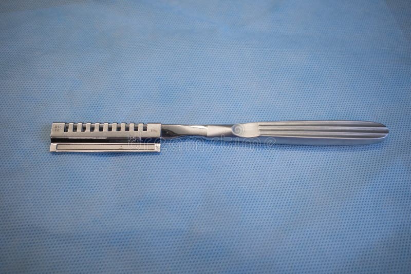 Dermatome Knife To Remove Skin for Transplantation Stock Image Image of scalpel, hand 246711041