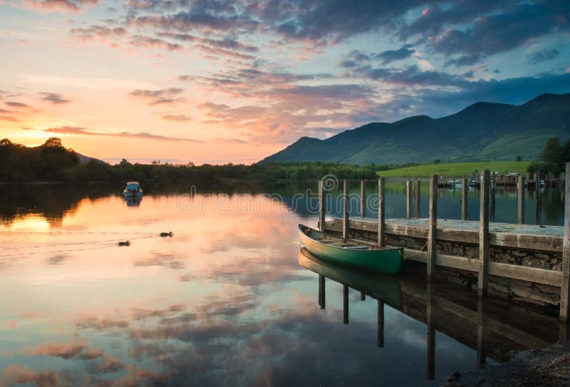 Derwent Water, Lake District royalty free stock images