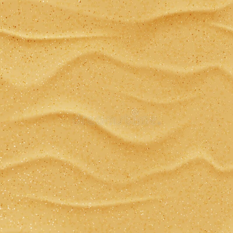 Des mit gelbem Sand nahtlose Beschaffenheit Strandes des Vektors Abstrakter Sommernaturhintergrund Realistische Illustration der stock abbildung