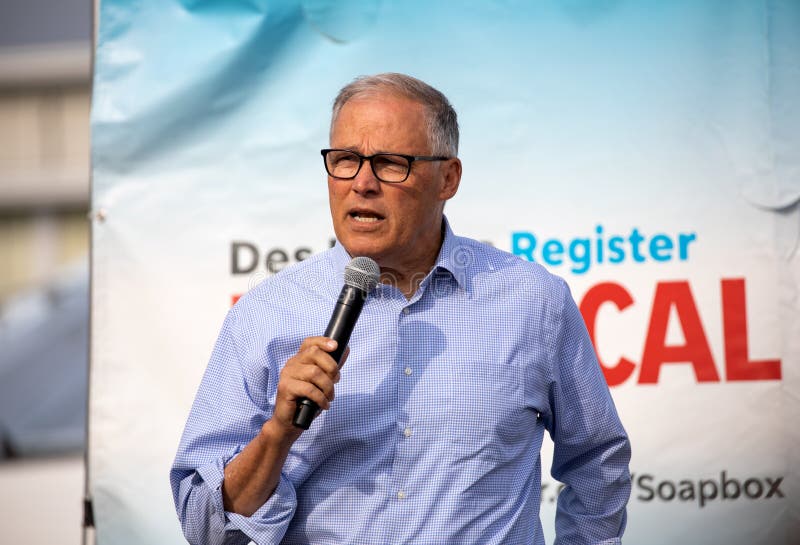 Governor Jay Inslee royalty free stock photo Governor Jay Inslee royalty free stock photo