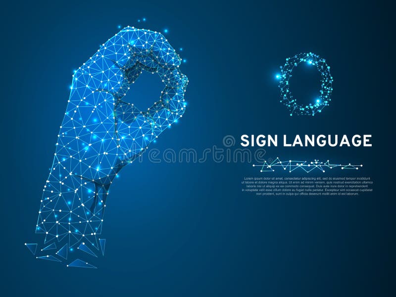 Des O.K.finger-Signals Buchstabe der Gebärdensprache O niedrige menschliche Polyhand Stiller Vektor wireframe Kommunikation der n vektor abbildung Des O.K.finger-Signals Buchstabe der Gebärdensprache O niedrige menschliche Polyhand Stiller Vektor wireframe Kommunikation der n vektor abbildung