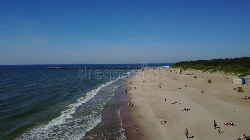 Des Ostsee-Küstenluftbrummens Palanga Lietuva Draufsicht