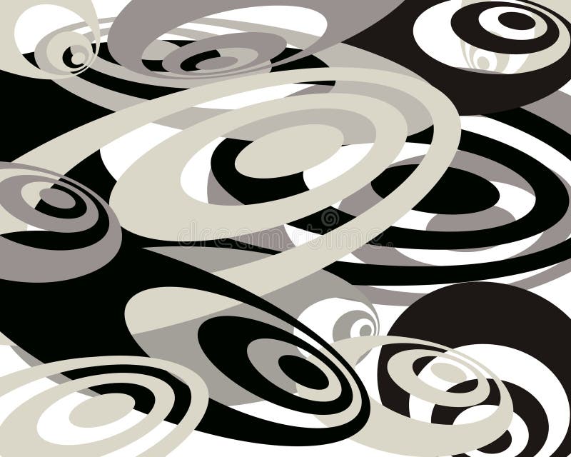 Des Schwarzen Hintergrund swirly vektor abbildung Des Schwarzen Hintergrund swirly vektor abbildung