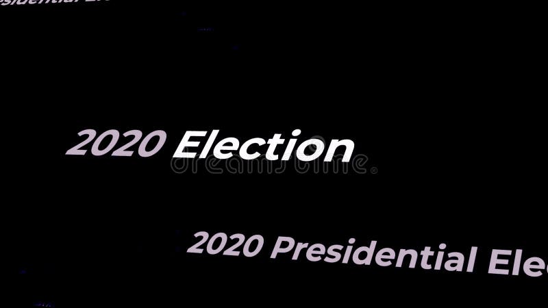 Des élections présidentielles 2020 Etats-Unis d'Amérique.