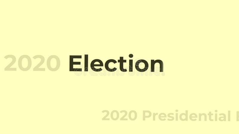 Des élections présidentielles 2020 Etats-Unis d'Amérique.