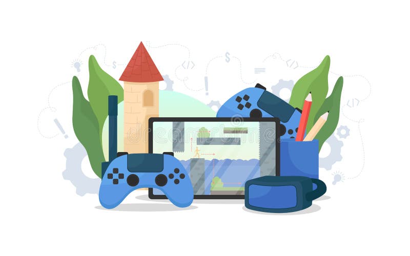 Desarrollo De Videojuegos Concepto Plano Ilustración Vectorial Ilustración del Vector - Ilustración de artista, escena: 205089206 Desarrollo De Videojuegos Concepto Plano Ilustración Vectorial Ilustración del Vector - Ilustración de artista, escena: 205089206