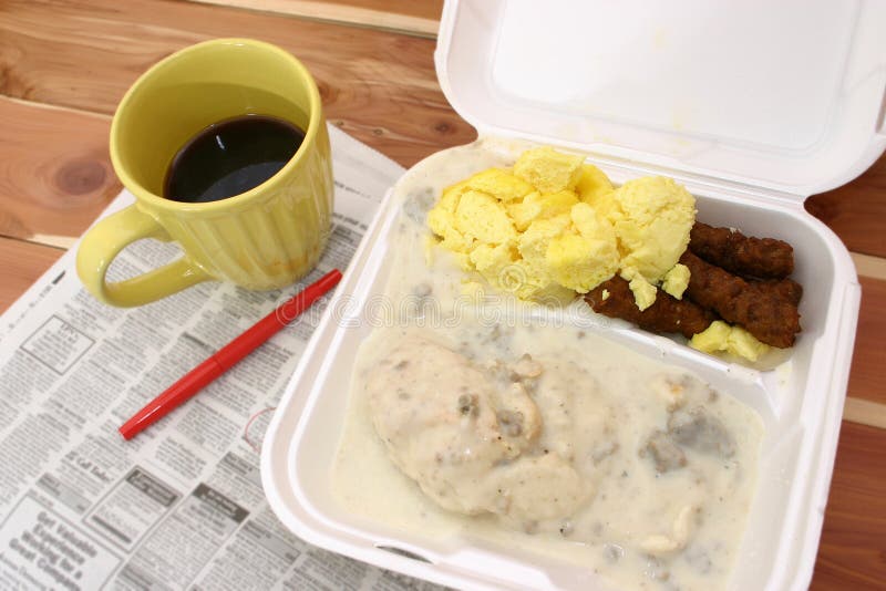 Desayuno para llevar foto de archivo libre de regalías