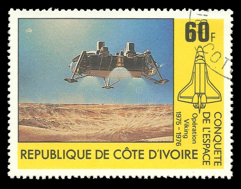 Descent space module, operation Viking royalty free stock photos
