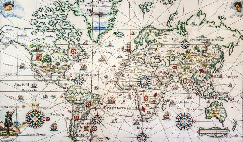 Portuguese maritime discoveries and explorations during 15th and 16th Centuries. Navy Museum, Lisbon, Portugal. Portuguese maritime discoveries and explorations during 15th and 16th Centuries. Navy Museum, Lisbon, Portugal