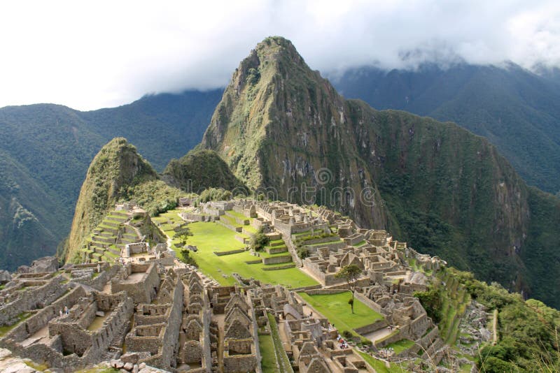 Descripción de Machu Picchu fotografía de archivo libre de regalías Descripción de Machu Picchu fotografía de archivo libre de regalías