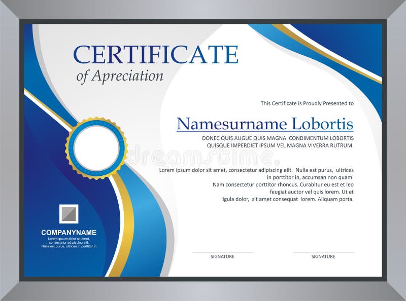 Descripteur de certificat illustration libre de droits Descripteur de certificat illustration libre de droits