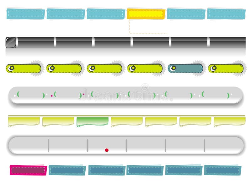 Descripteurs lustrés 1 de Web de vecteur illustration libre de droits Descripteurs lustrés 1 de Web de vecteur illustration libre de droits