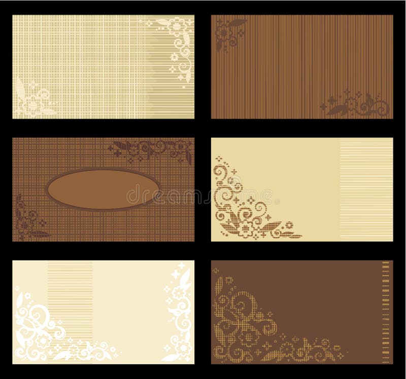 Descripteurs, tan et brun de cartes de visite professionnelle de visite illustration stock Descripteurs, tan et brun de cartes de visite professionnelle de visite illustration stock