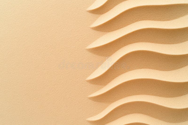 Soothing Sand Colored Waves Creating a Serene Background vector illustration
