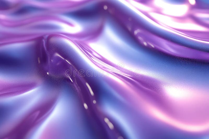 Shimmering Purple Abstract Chrome Background stock illustration