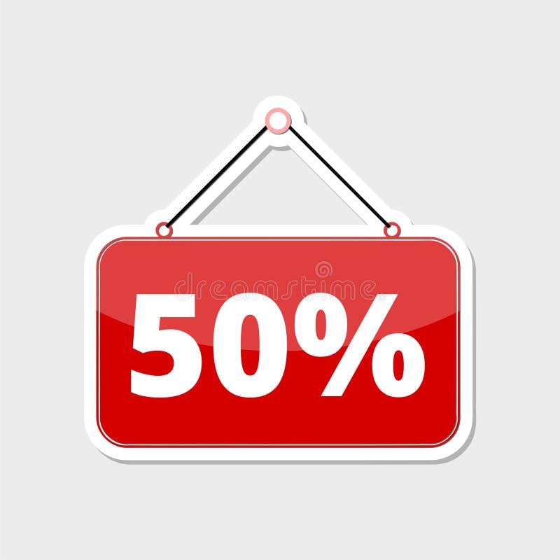 Descuento el 50% libre illustration Descuento el 50% libre illustration