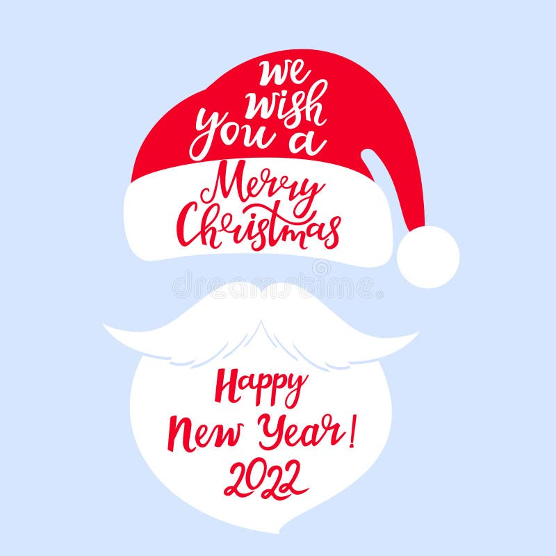 Desejamos-lhe Um Feliz Natal E Um Feliz Ano Novo. Letra De Mão. Santa Claus Hat. Barba E Bigode. Ilustração do Vetor - Ilustração de tradicional, cara: 230845730 Desejamos-lhe Um Feliz Natal E Um Feliz Ano Novo. Letra De Mão. Santa Claus Hat. Barba E Bigode. Ilustração do Vetor - Ilustração de tradicional, cara: 230845730