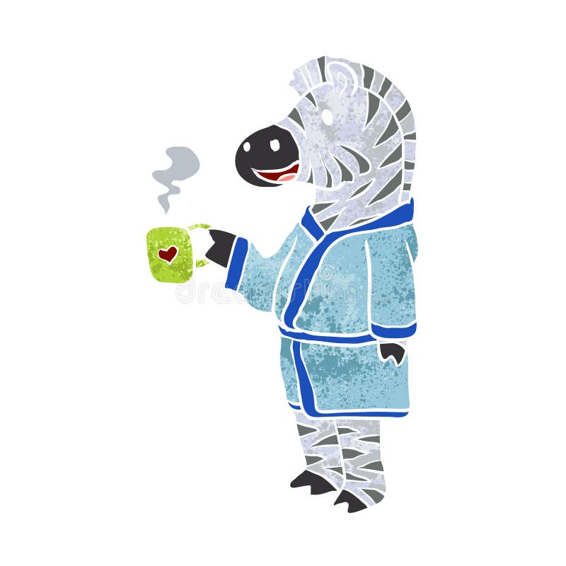 Desen animat cu zebră royalty free illustration