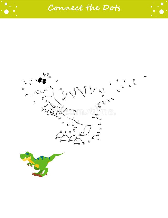 Dinossauro. ponto a ponto. desenhe uma linha. jogo para criança