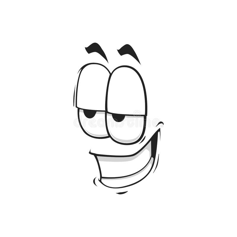 Expressão de personagem de desenho animado de rosto de olho