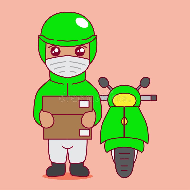 personagem de desenho animado do piloto de moto táxi e a garota na garupa  de um moto-táxi. 4903205 Vetor no Vecteezy