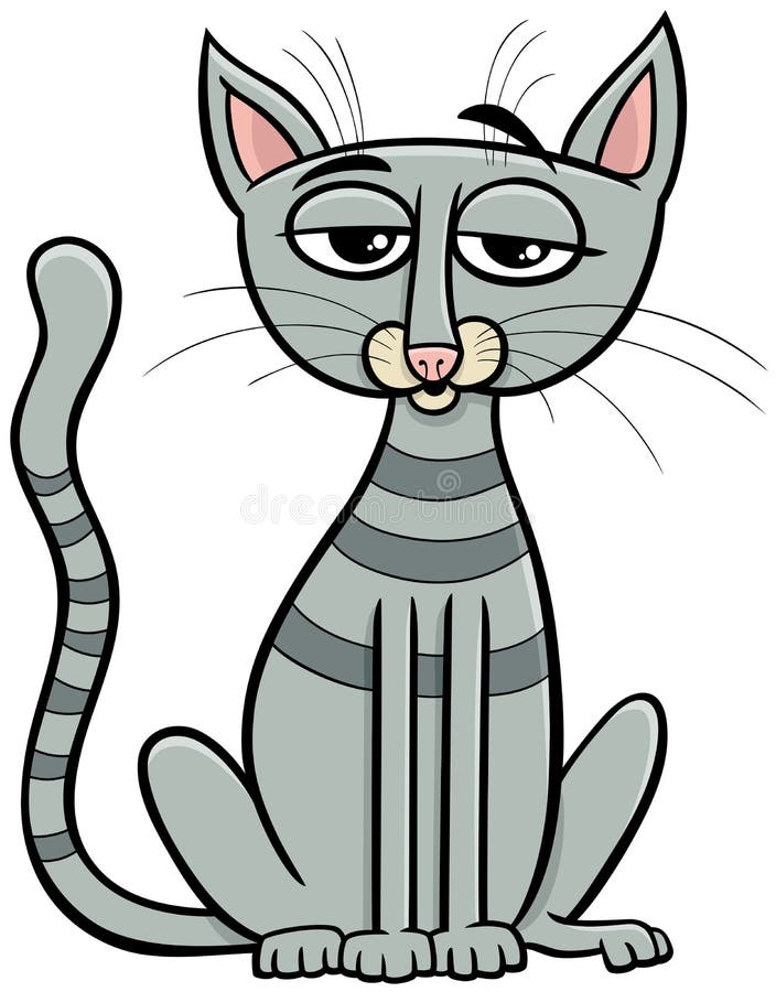 Desenho Animado Com Personagem De Gibi De Gato Ilustração do Vetor -  Ilustração de fofofo, arte: 238071851