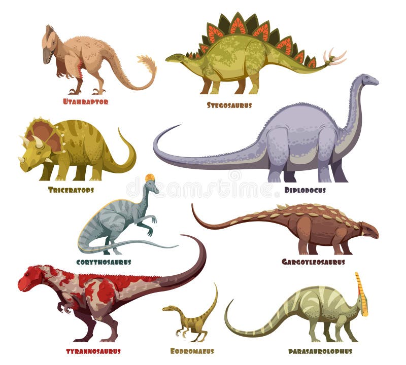 Megalossauro Dinossauro Do Período Jurássico Ilustração Stock