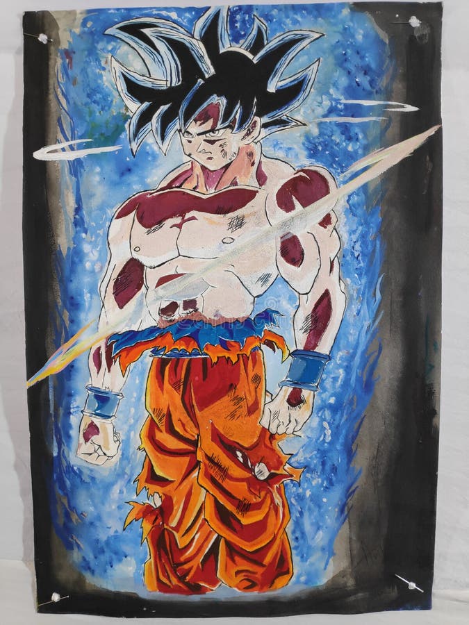 Desenho Animado De Goku Da Bola Dragon Foto de Stock Editorial