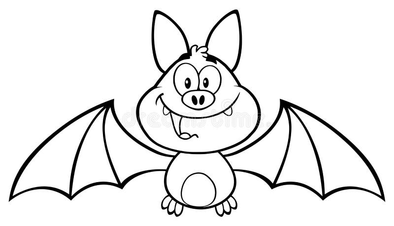 Ícone de morcego personagem de desenho animado de halloween voando