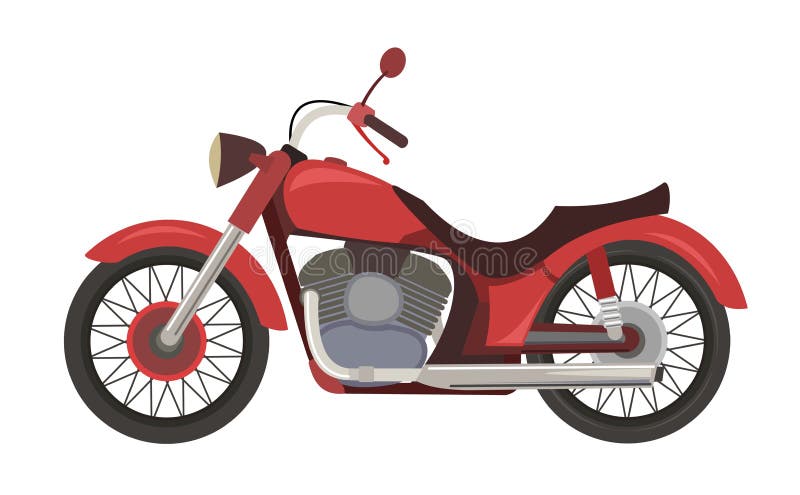 estilo de desenho animado de moto isolado em fundo branco 9944535