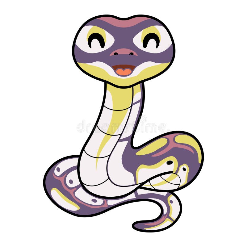 Desenho de cobra python bola albino bonito