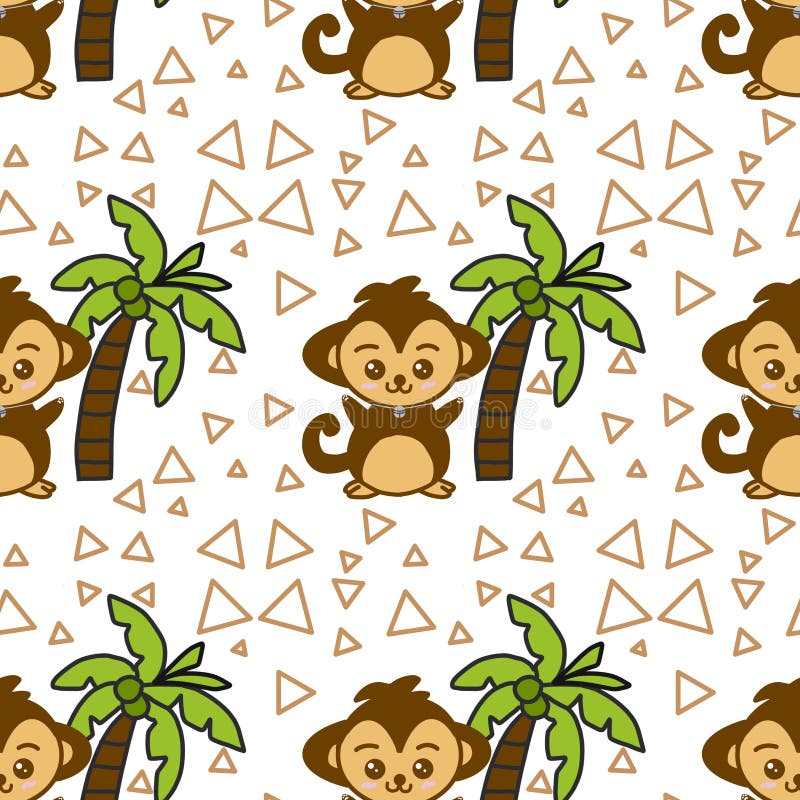 Bébé De Macaco De Desenho Animado Fofo. Ilustração Infantil Isolada Em  Fundo Branco Ilustração Stock - Ilustração de rasparia, projeto: 218609053