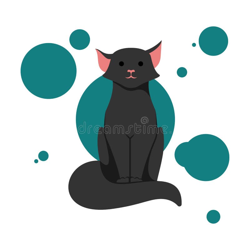 Vetores e ilustrações de Gatinho preto bonito desenhos animados para  download gratuito