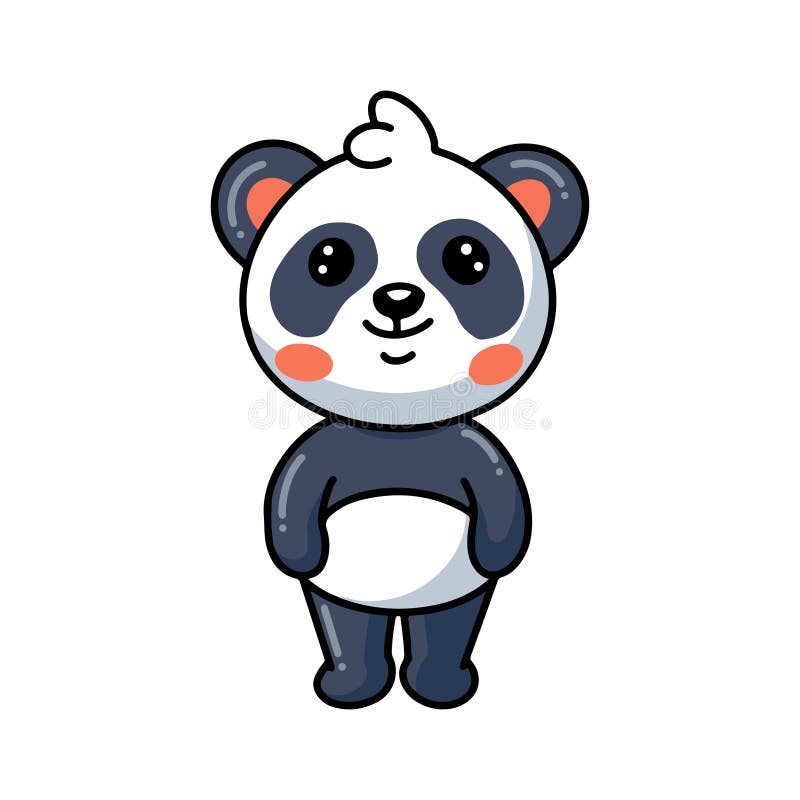 Fofo Panda Deitado No Desenho Animado Ilustração do Vetor - Ilustração de  chinês, rabisco: 221257379