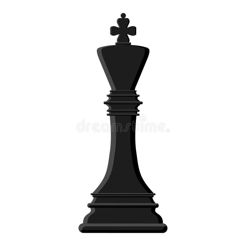 Peças de xadrez vector conjunto de silhuetas negras isoladas em um