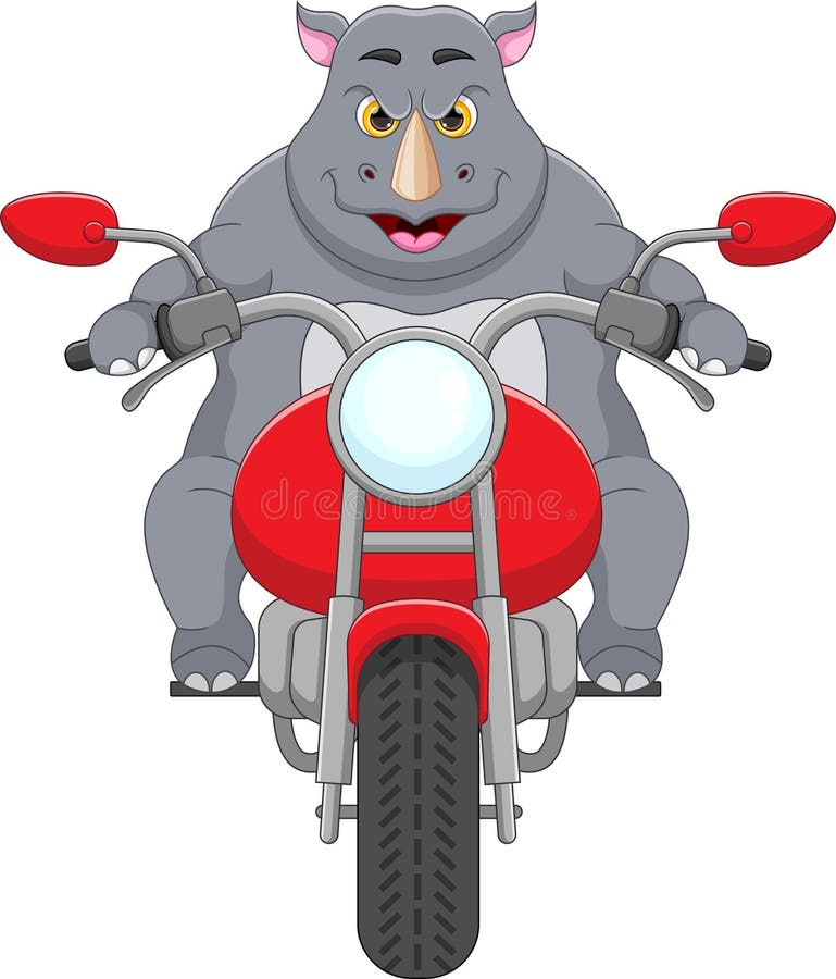 Desenho Animado De Motociclista, Isolado Em Fundo Branco Ilustração do  Vetor - Ilustração de isolado, homem: 228533685