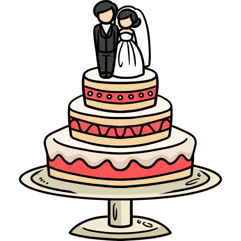 Bolo De Casamento Desenho Animado Colorido Clipart Ilustração Imagem Dos Desenhos  Animados Feliz Vetor PNG , Desenho Animado, Imagem, Feliz Imagem PNG e  Vetor Para Download Gratuito