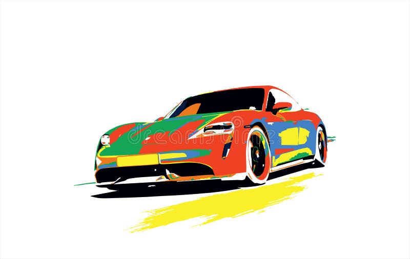 Desenho de Carro esportivo pintado e colorido por Thainabn o dia