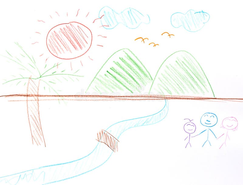 A Pintura Da Criança De Crianças Do Jogo Do Poço Da Imaginação Junto Imagem  de Stock - Imagem de pessoa, porta: 41518539