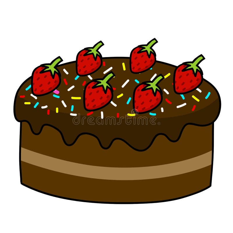 Desenho à Mão Desenhada ícone De Sobremesa De Bolo De Chocolate Com Morango  E Mille PNG , Encantador, Desenho Animado, Pintado à Mão Imagem PNG e Vetor  Para Download Gratuito